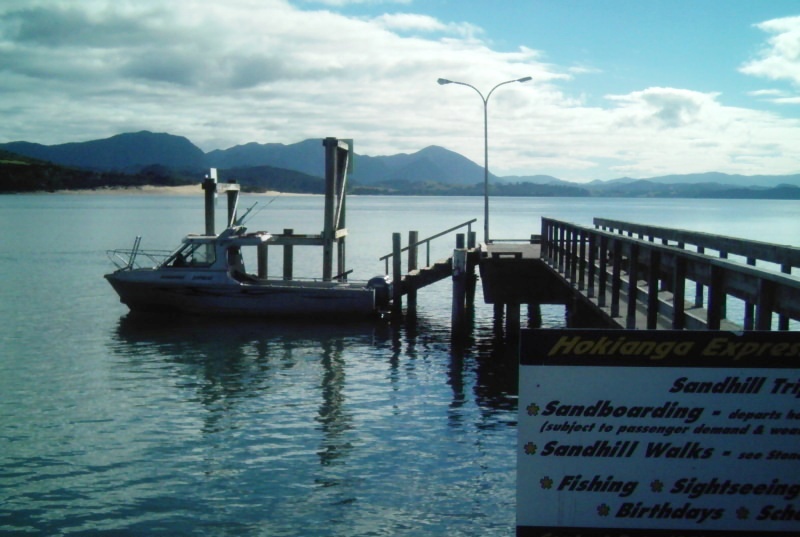 Hokianga Express at Opononi Wharf Hokianga Harbour