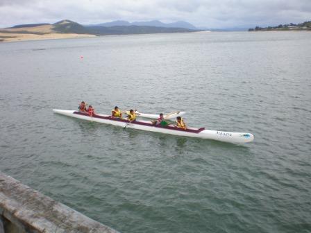 Waka ama on the Hokianga Harbour